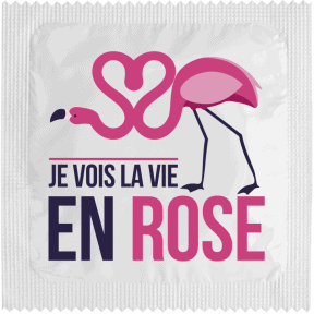 Préservatif Je Vois La Vie En Rose