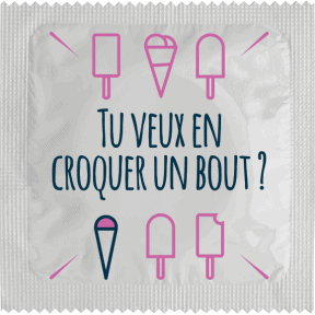 Préservatif Tu veux en croquer un bout ?